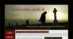 Desktop Screenshot of in-memoriam-cards.ie