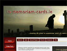 Tablet Screenshot of in-memoriam-cards.ie